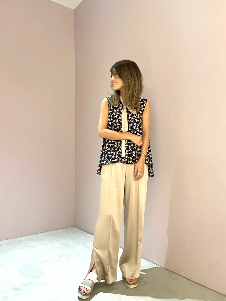 ORIGINATED IN GRACE CONTINENTAL yukimi yonee コーディネート画像