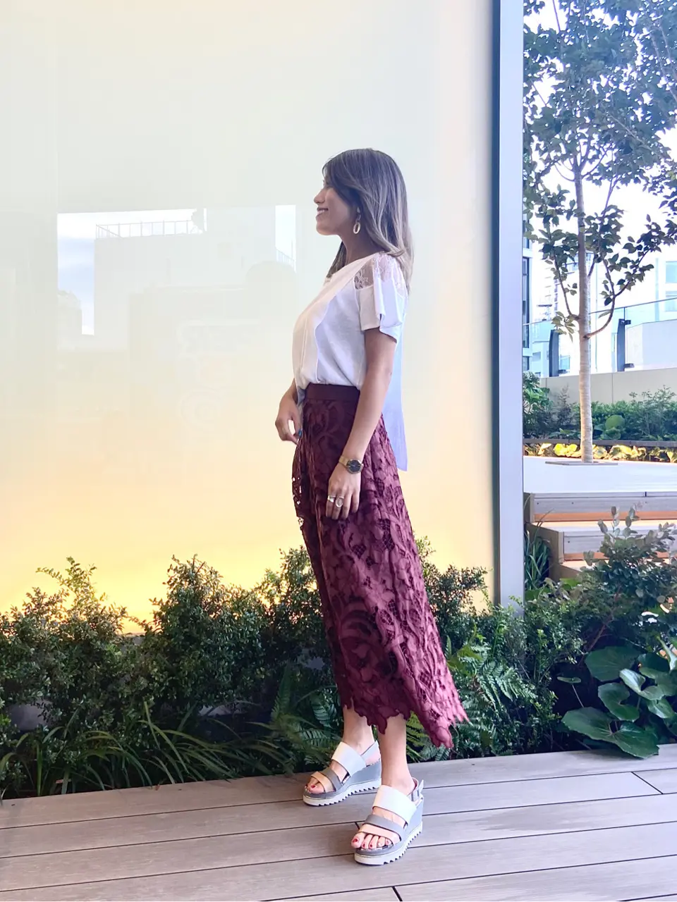 ORIGINATED IN GRACE CONTINENTAL yukimi yonee コーディネート画像