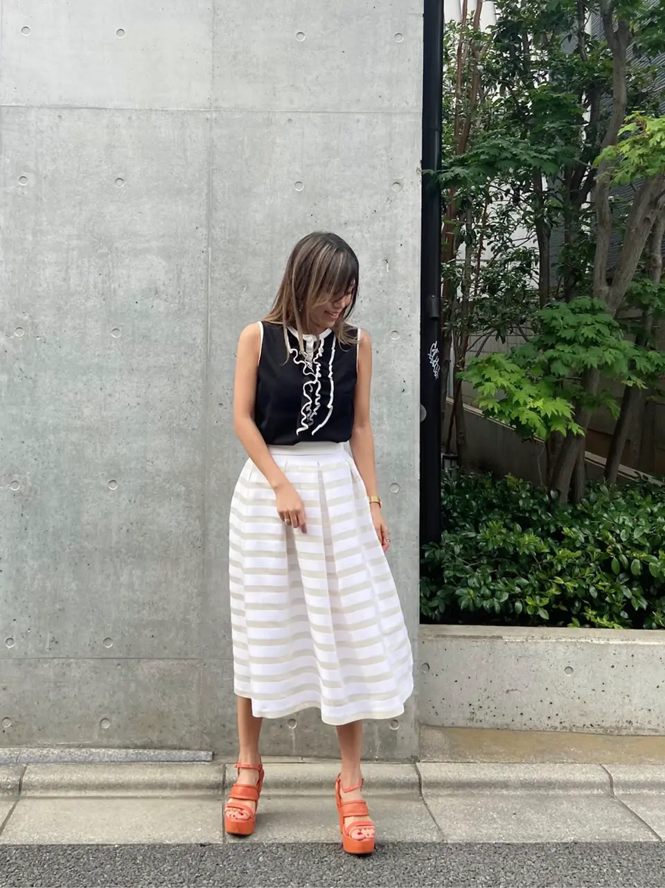 ORIGINATED IN GRACE CONTINENTAL yukimi yonee コーディネート画像