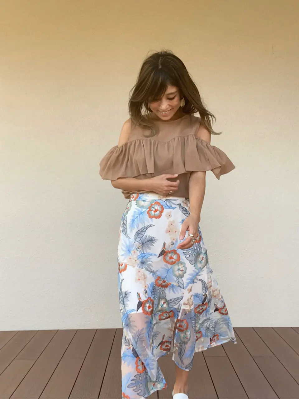 ORIGINATED IN GRACE CONTINENTAL yukimi yonee コーディネート画像