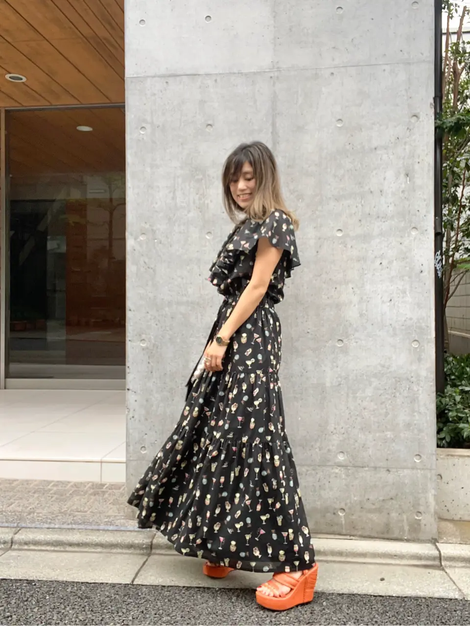 ORIGINATED IN GRACE CONTINENTAL yukimi yonee コーディネート画像