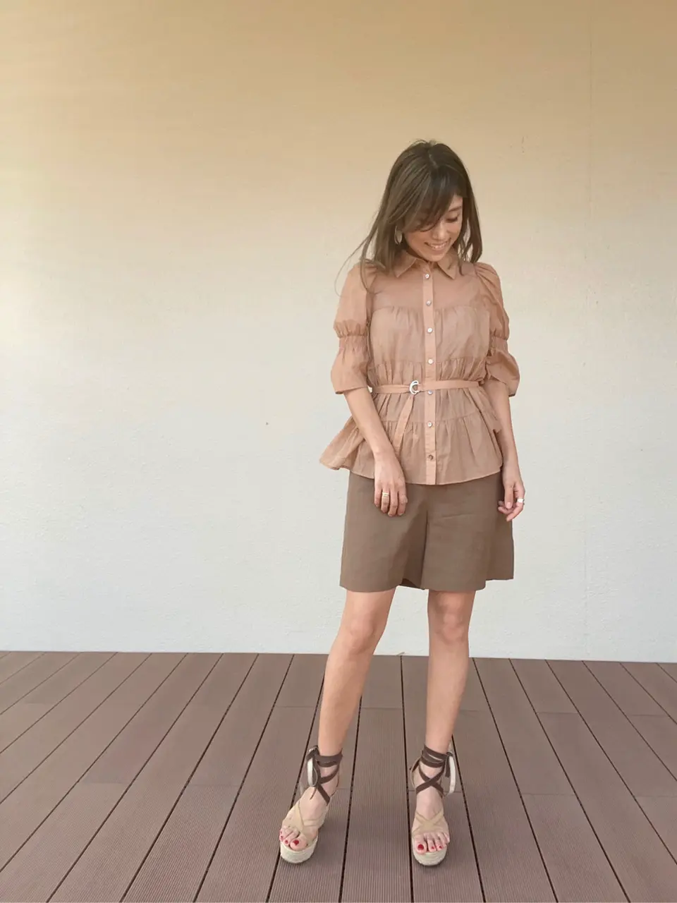 ORIGINATED IN GRACE CONTINENTAL yukimi yonee コーディネート画像