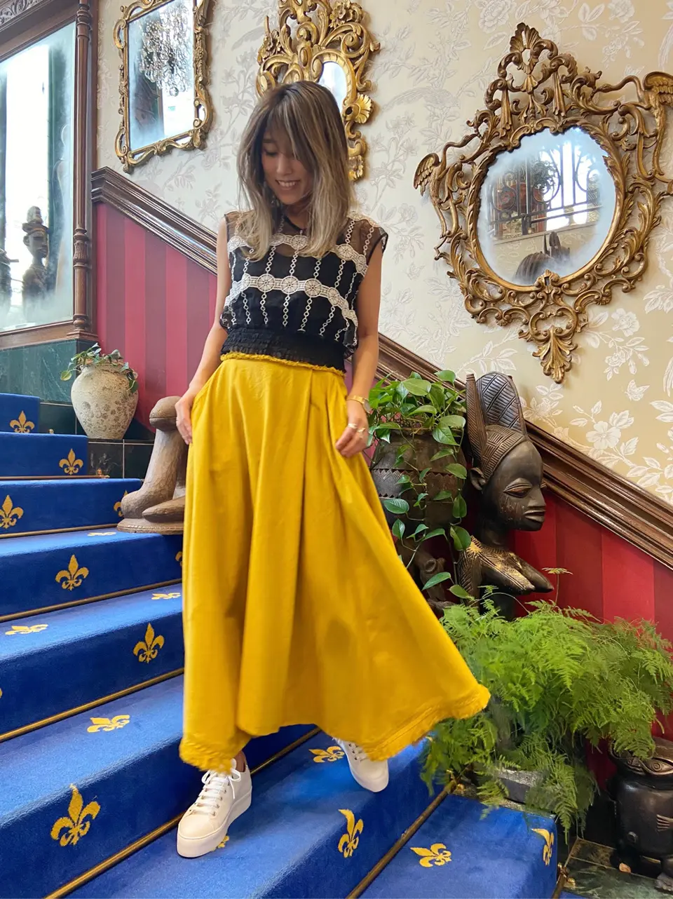 ORIGINATED IN GRACE CONTINENTAL yukimi yonee コーディネート画像