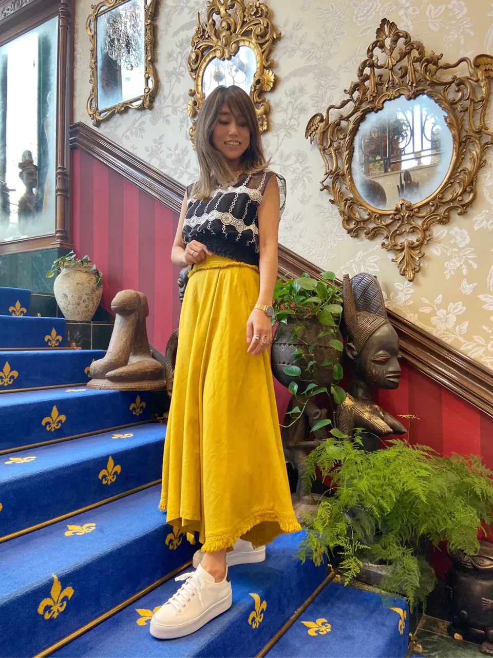 ORIGINATED IN GRACE CONTINENTAL yukimi yonee コーディネート画像