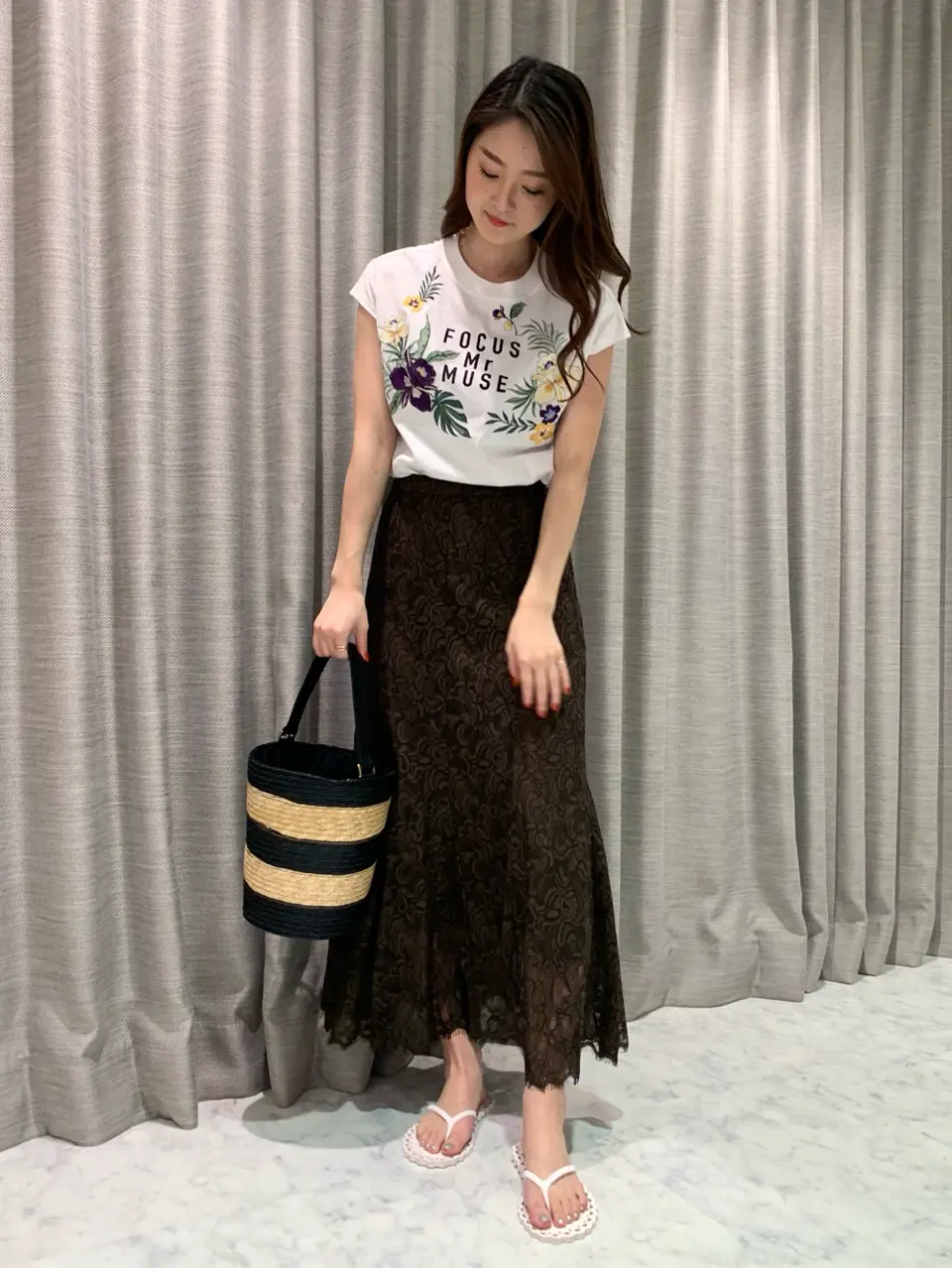 ORIGINATED IN GRACE CONTINENTAL saki コーディネート画像