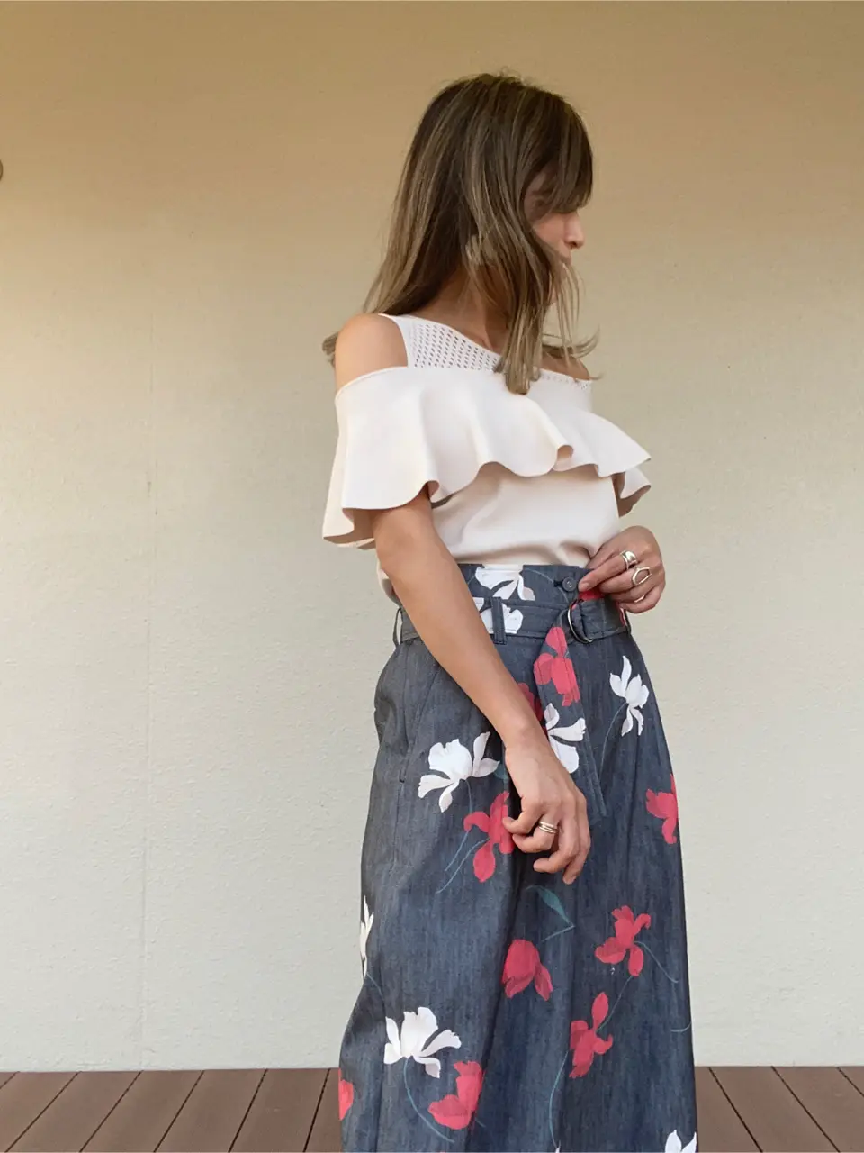 ORIGINATED IN GRACE CONTINENTAL yukimi yonee コーディネート画像