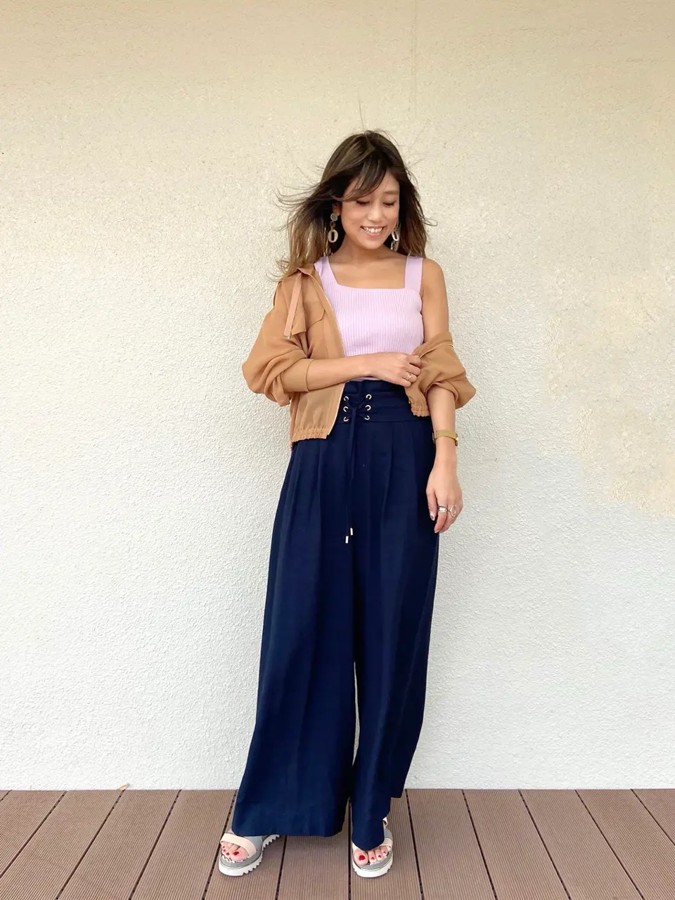 ORIGINATED IN GRACE CONTINENTAL yukimi yonee コーディネート画像