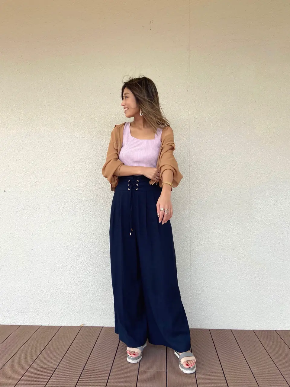 ORIGINATED IN GRACE CONTINENTAL yukimi yonee コーディネート画像