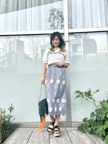 ORIGINATED IN GRACE CONTINENTAL yukimi yonee コーディネート画像