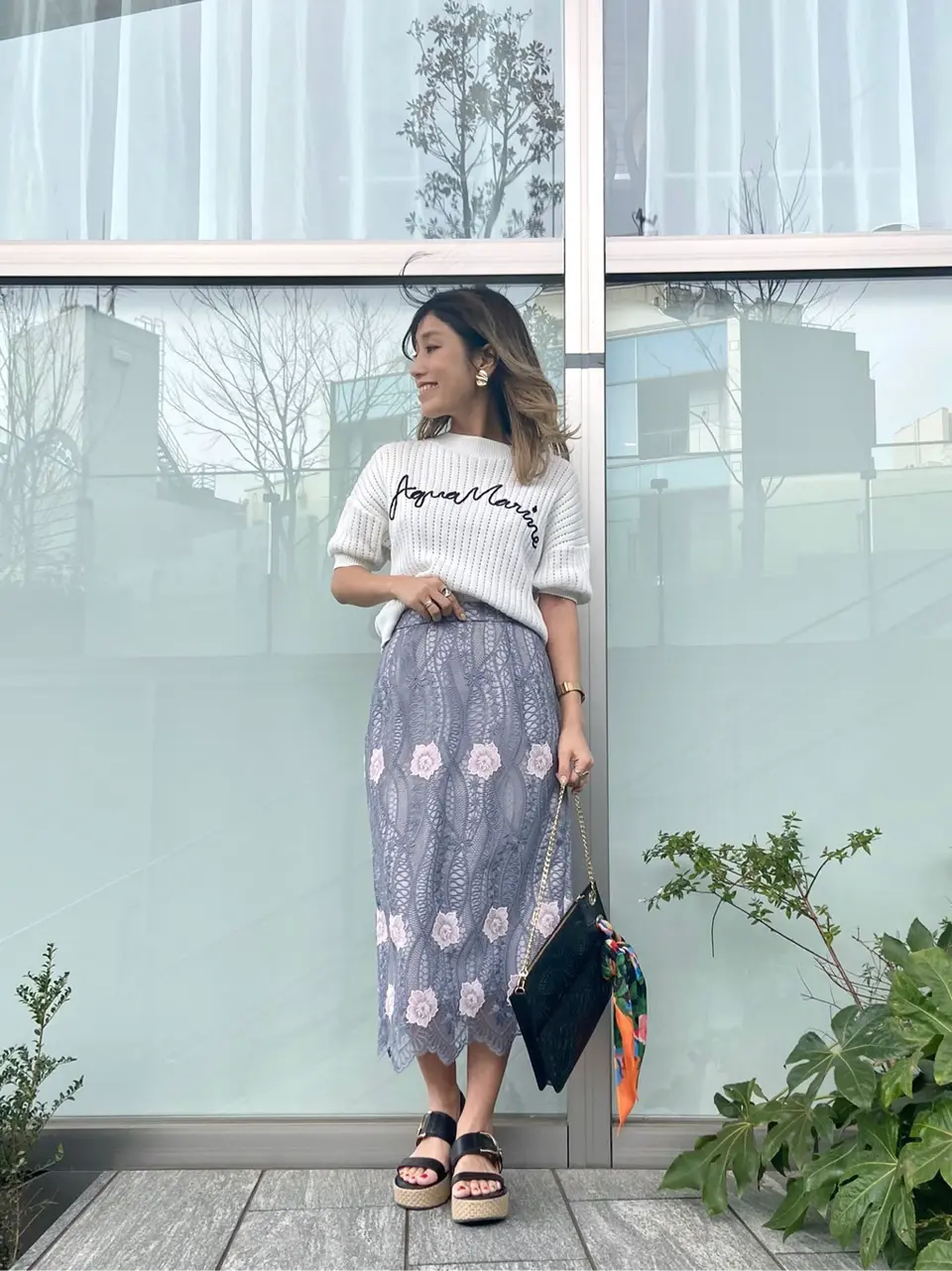 ORIGINATED IN GRACE CONTINENTAL yukimi yonee コーディネート画像