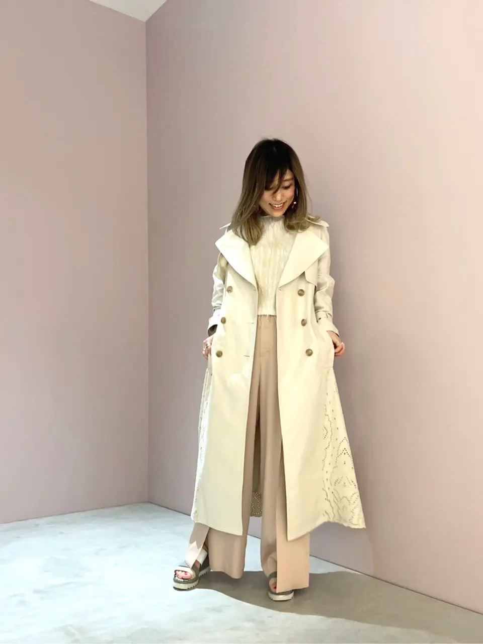 ORIGINATED IN GRACE CONTINENTAL yukimi yonee コーディネート画像