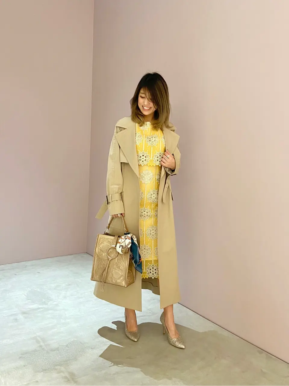 ORIGINATED IN GRACE CONTINENTAL yukimi yonee コーディネート画像