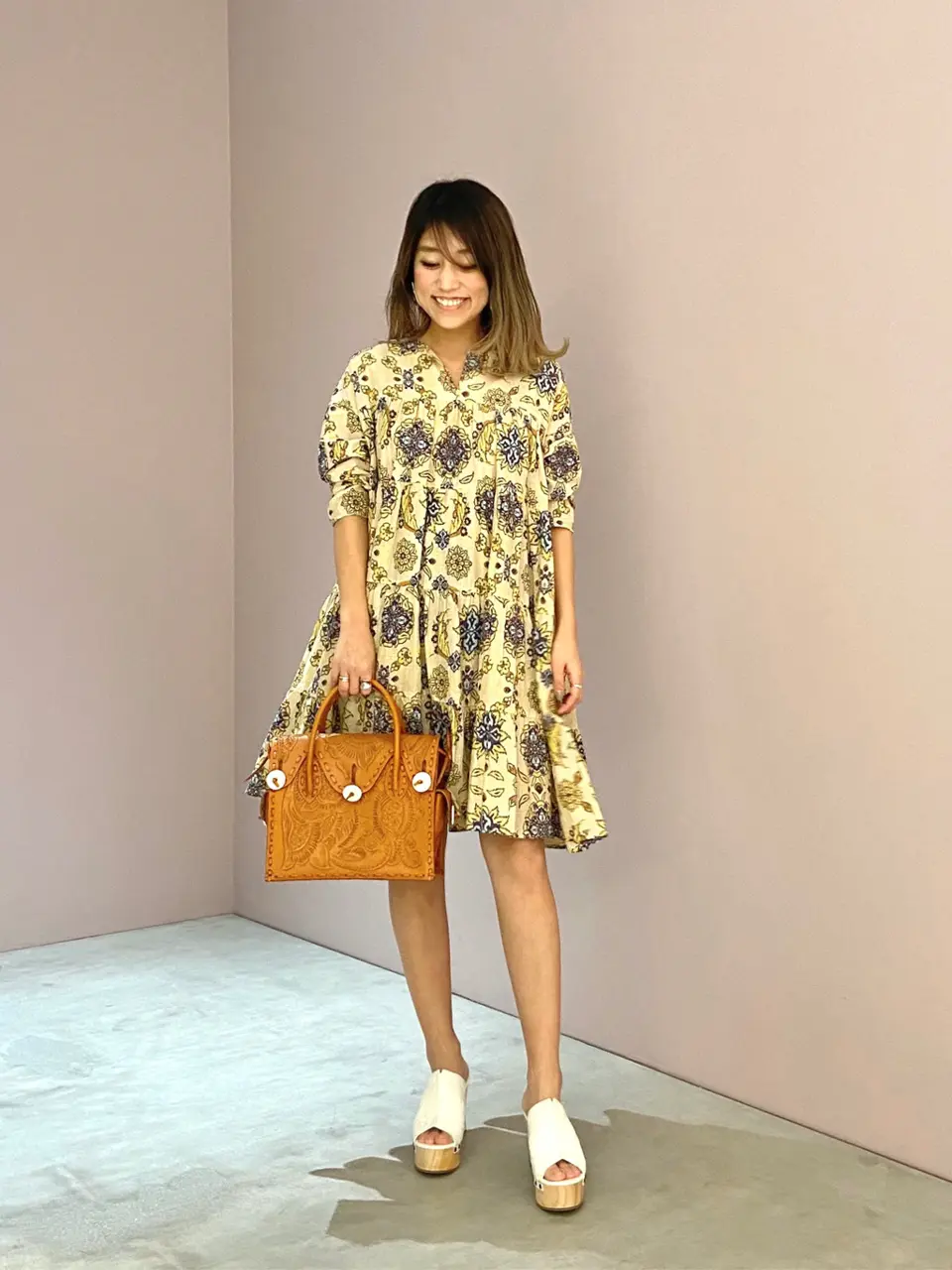 ORIGINATED IN GRACE CONTINENTAL yukimi yonee コーディネート画像