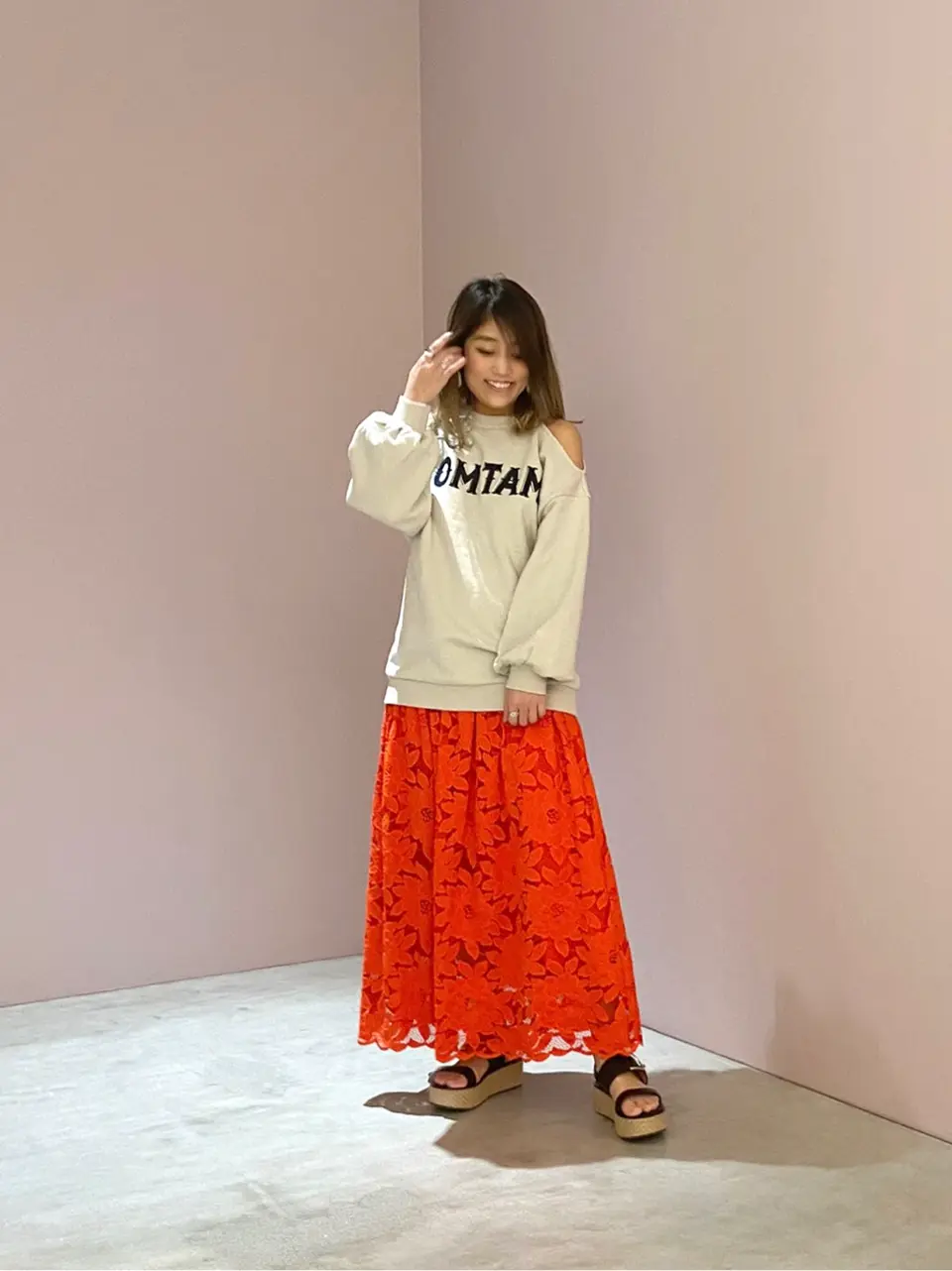 ORIGINATED IN GRACE CONTINENTAL yukimi yonee コーディネート画像