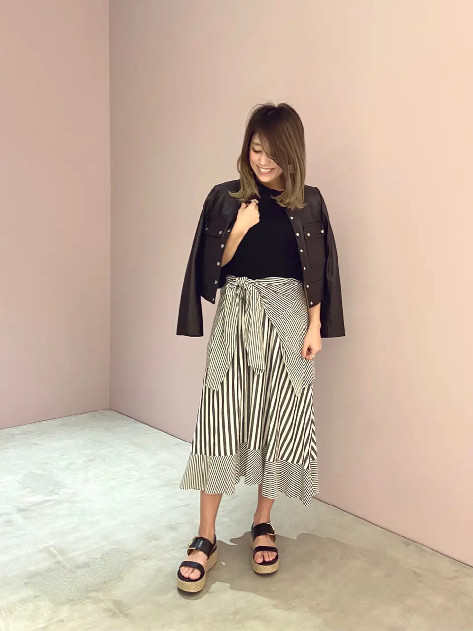 ORIGINATED IN GRACE CONTINENTAL yukimi yonee コーディネート画像