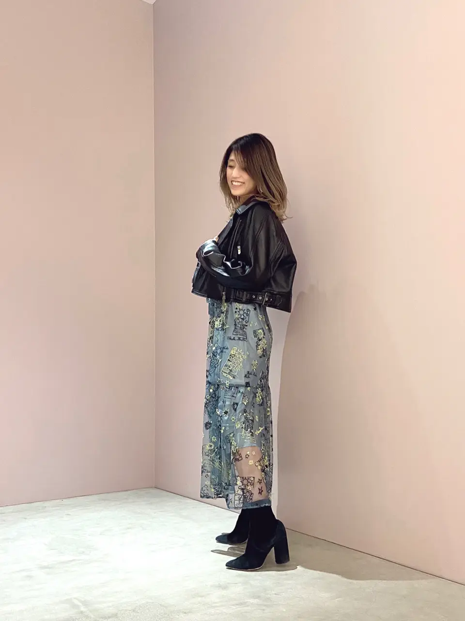 ORIGINATED IN GRACE CONTINENTAL yukimi yonee コーディネート画像