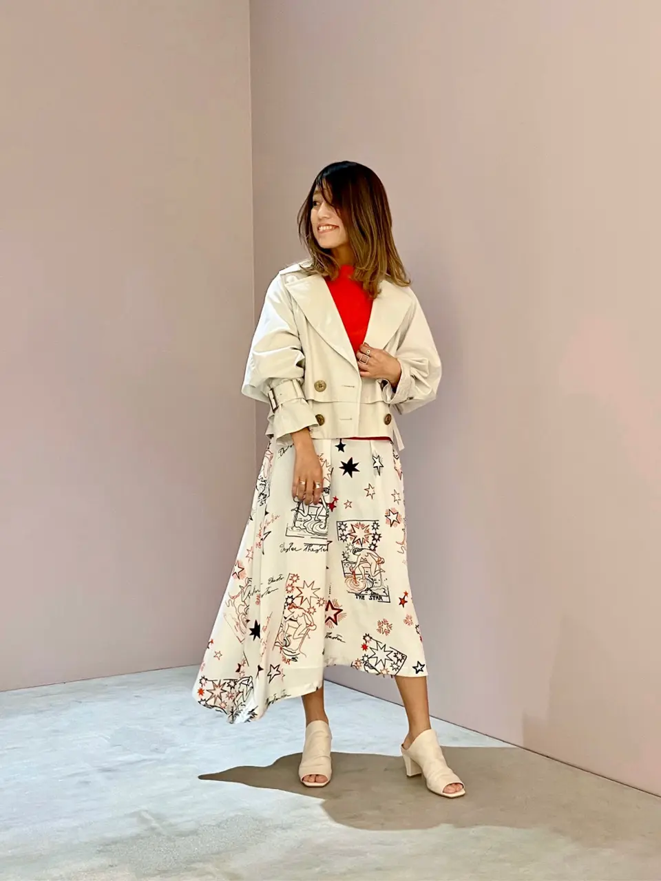 ORIGINATED IN GRACE CONTINENTAL yukimi yonee コーディネート画像