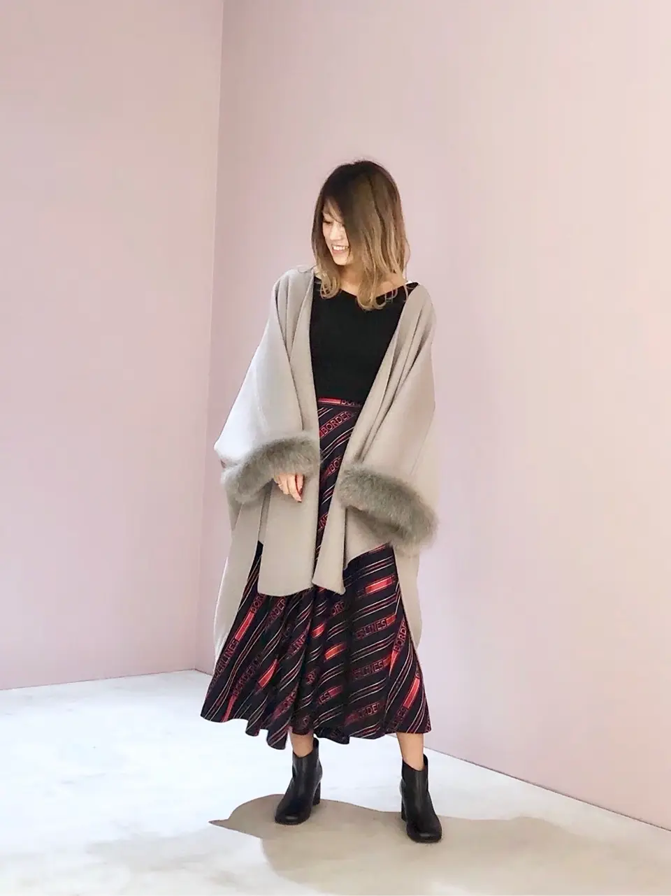 ORIGINATED IN GRACE CONTINENTAL yukimi yonee コーディネート画像