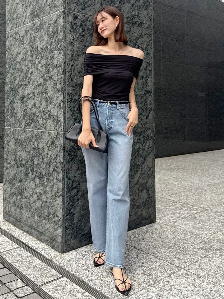 anuans Wide Leg denim ワイドレッグデニム　2 anuans ジーンズ デニム デニムパンツ Wide leg denim/ワイド