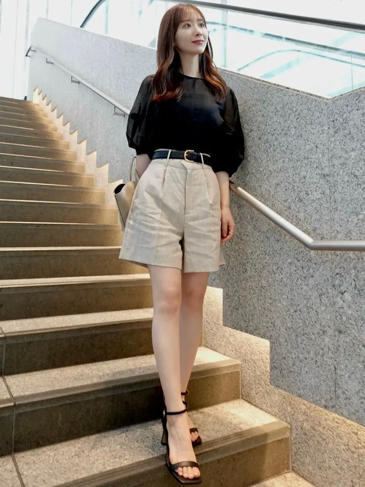 リネンバミューダパンツ