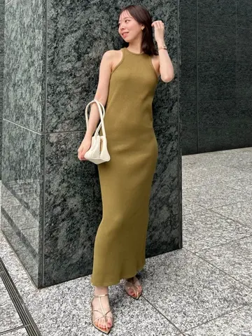 ワッフルナローワンピース