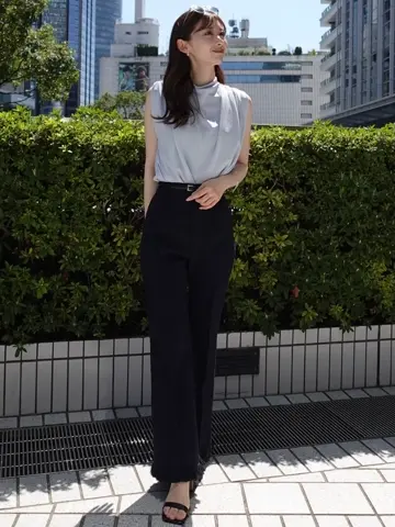 ツイードフリンジフレアパンツ