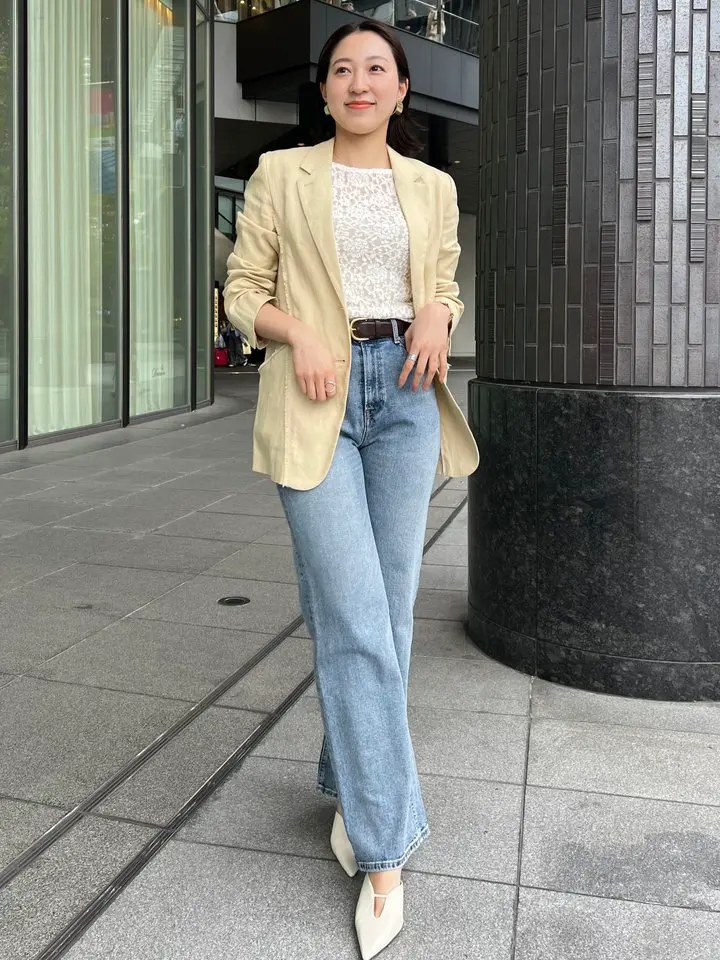 Wide leg denim