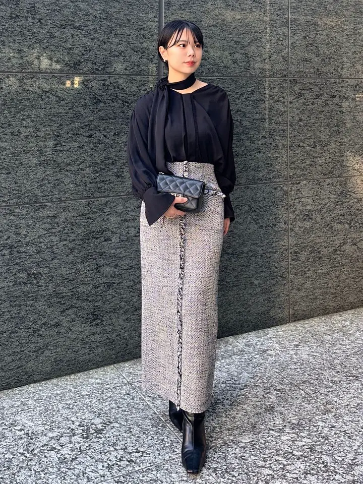 anuans フロントポケットツイードスカート anuans｜フロントポケットツイードスカート | Rakuten Fashion