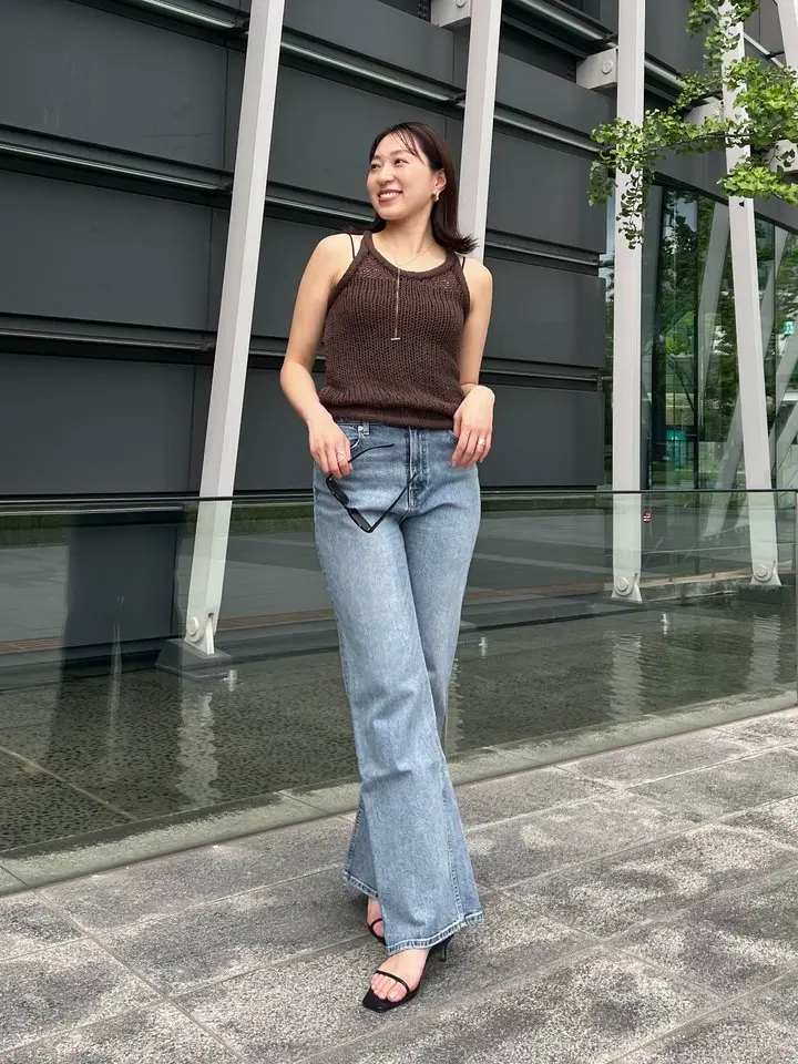アニュアンス anuans テープヤーンニットタンクトップ （WHITE） アニュアンス anuans テープヤーンニットタンクトップ （WHITE