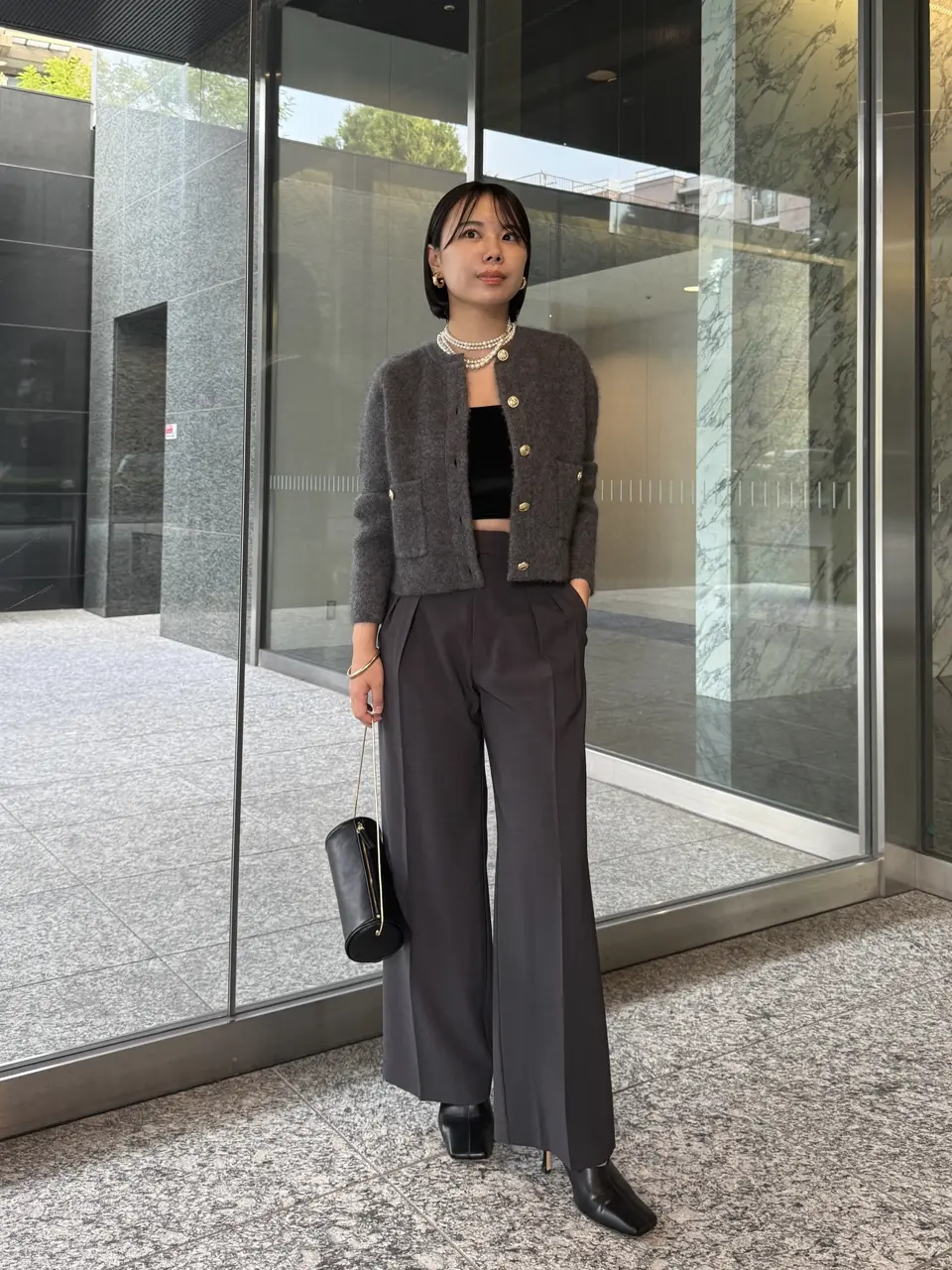 新品タグ付　今期✨完売商品 anuans フォルムコートワンピース　2025ss フォルムコートワンピース