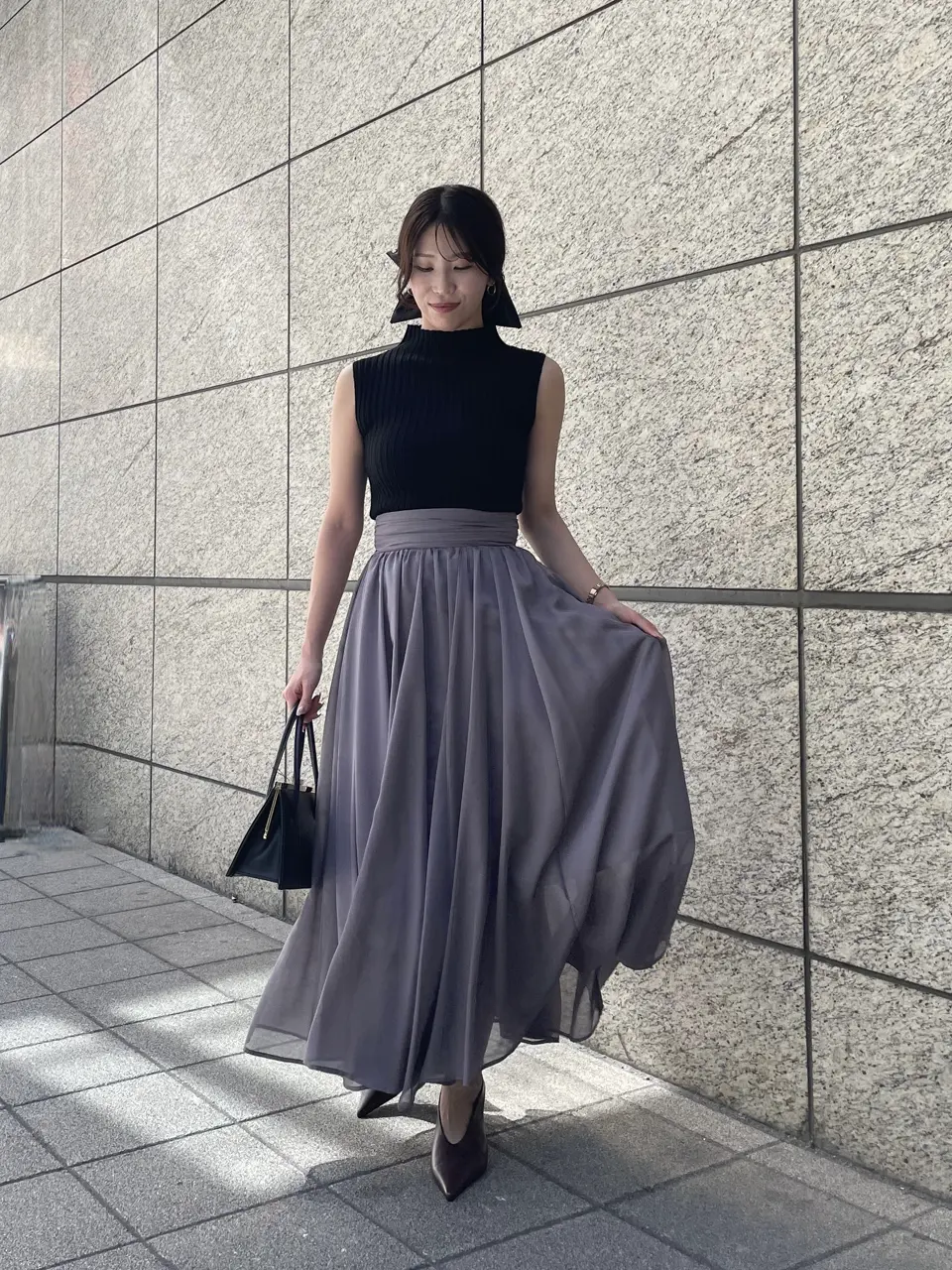 美品✨️Theory 23SS Rib SL Shell リブニット 近年 M RIBBED-KNIT SILK T-SHIRT リブニットシルクTシャツ｜COS コス