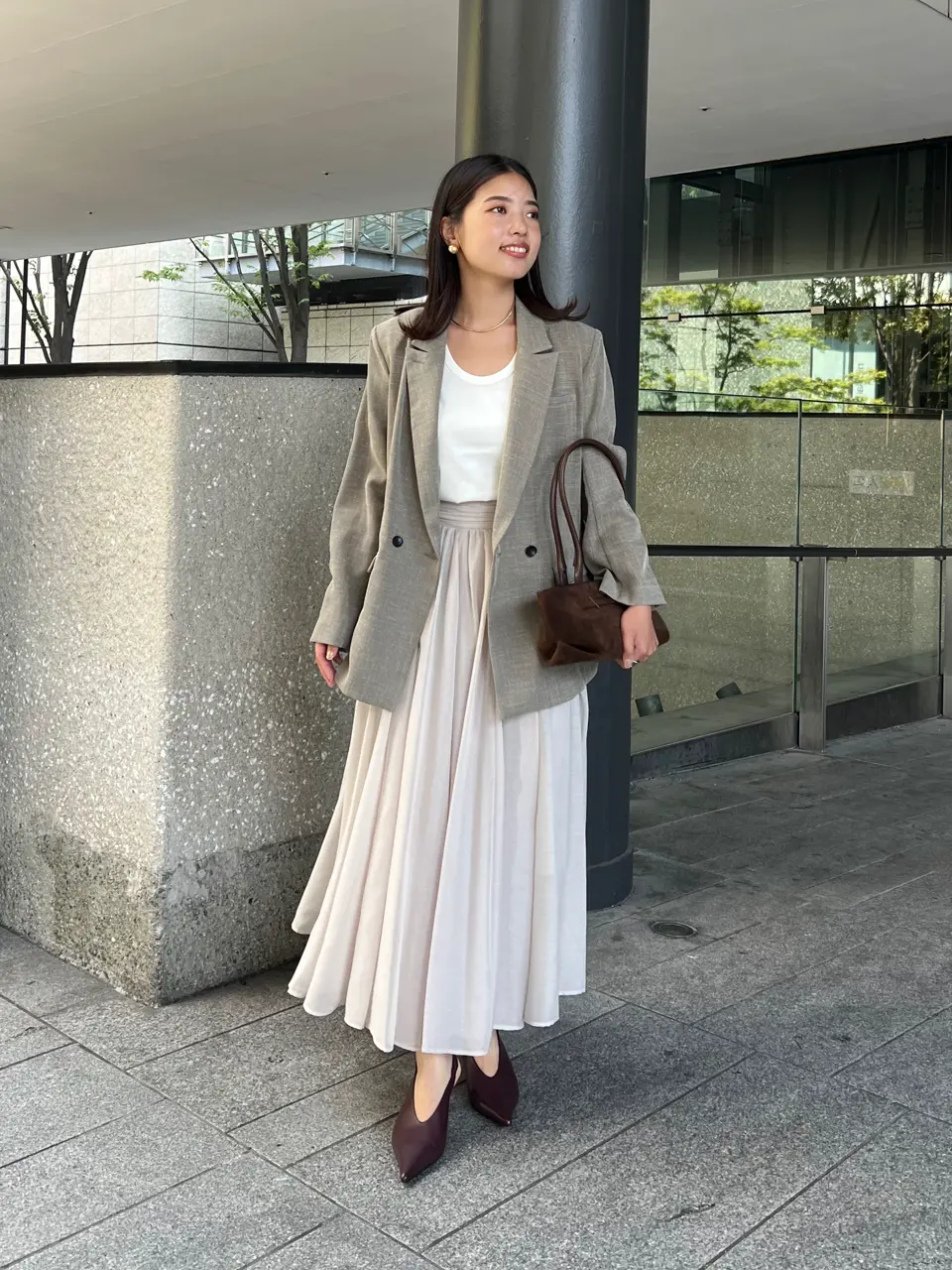 ✨試着のみ✨　ICB リネンダブルジャケット　Fine Weave ジャケット 接触冷感・UVケア・撥水・洗える】 LooseWeave ダブルブレスト