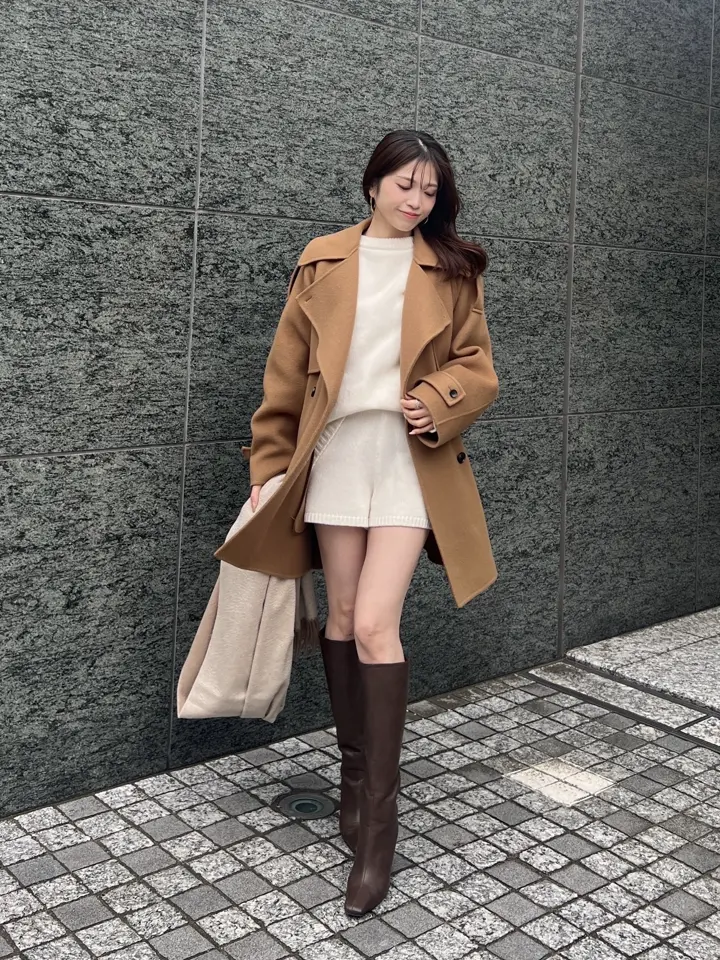 み*ー様 anuans 25aw ブラウン　24.5センチ ロングブーツ anuans 25aw ブラウン 24.5センチ ロングブーツ セール】フィット