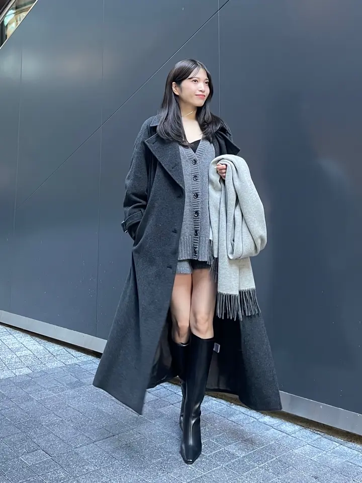 ダブルフェイスウールストール