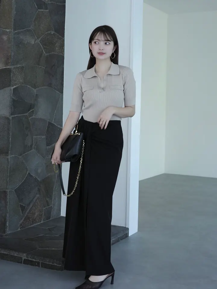 ドレープディティールスカート