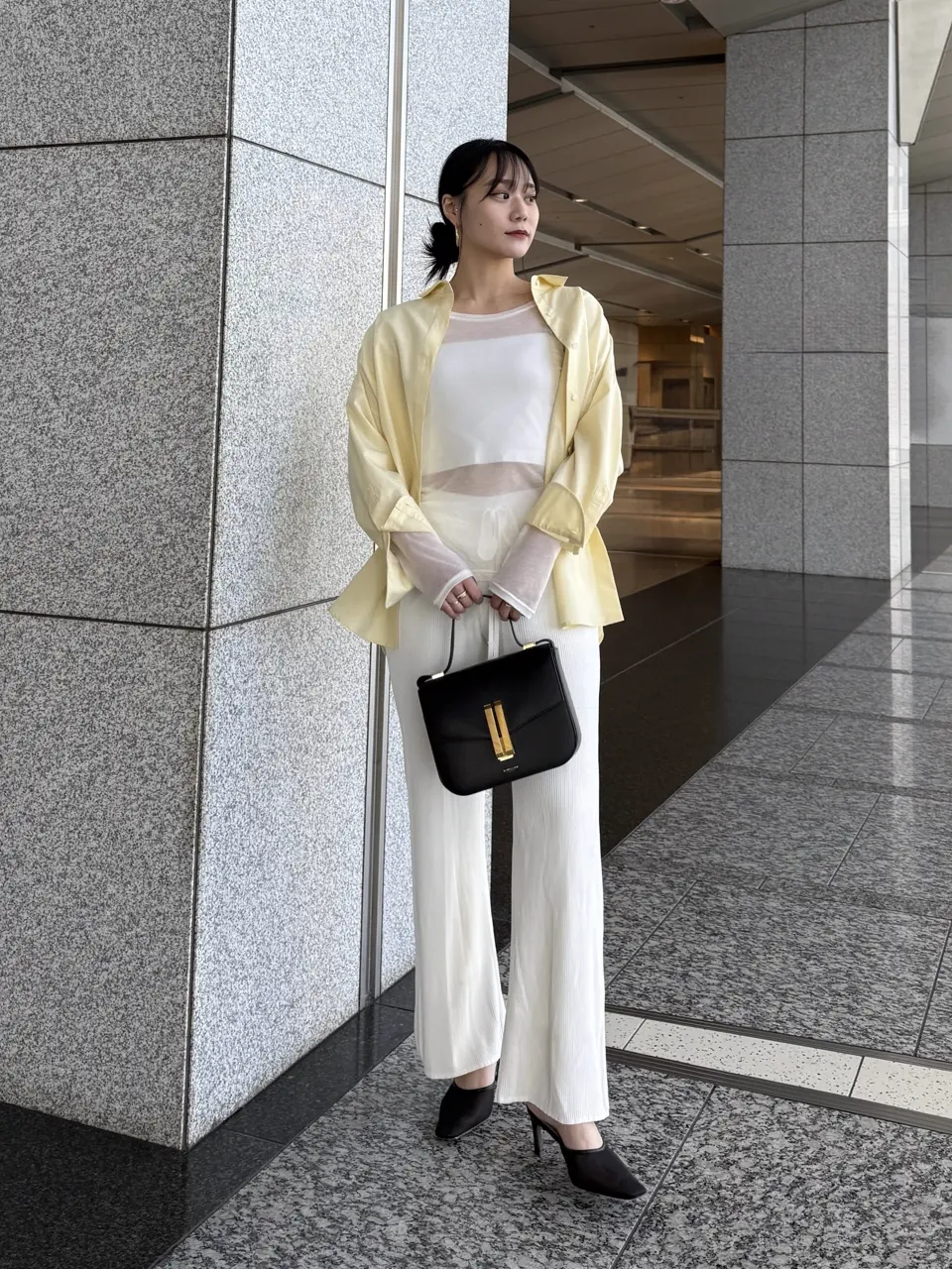 テクスチャーフープピアス