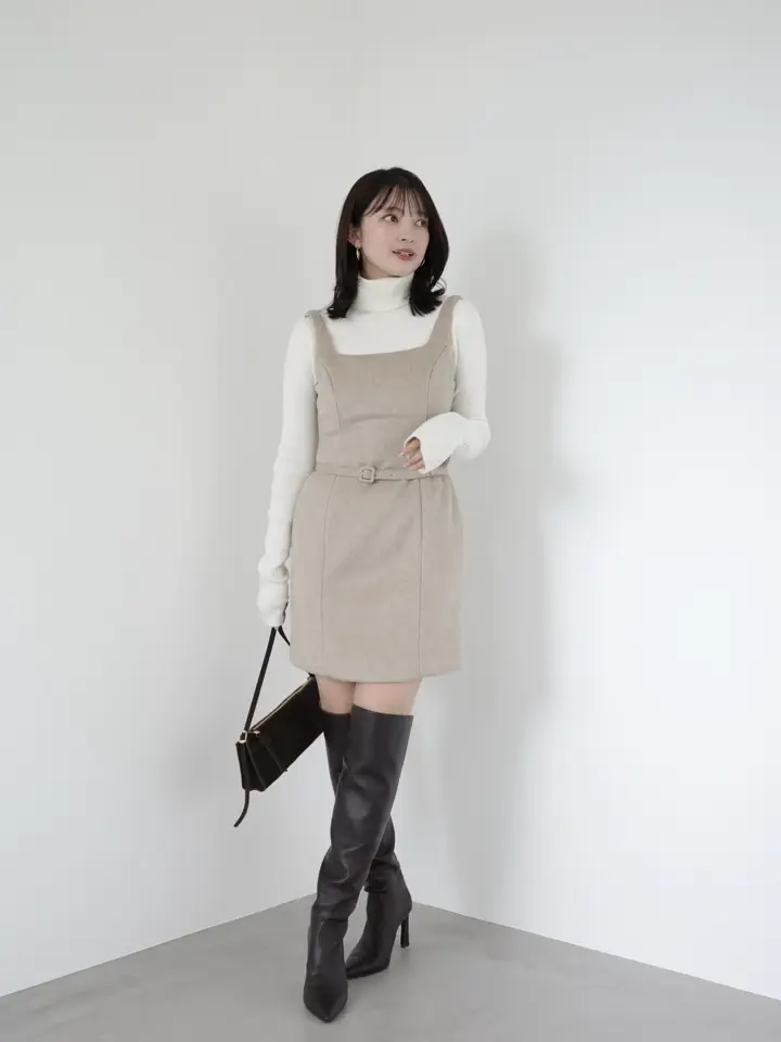 ⭐︎新品⭐︎アニュアンス　ポインテッドミュール　ベージュ　M ポインテッドニーハイブーツ