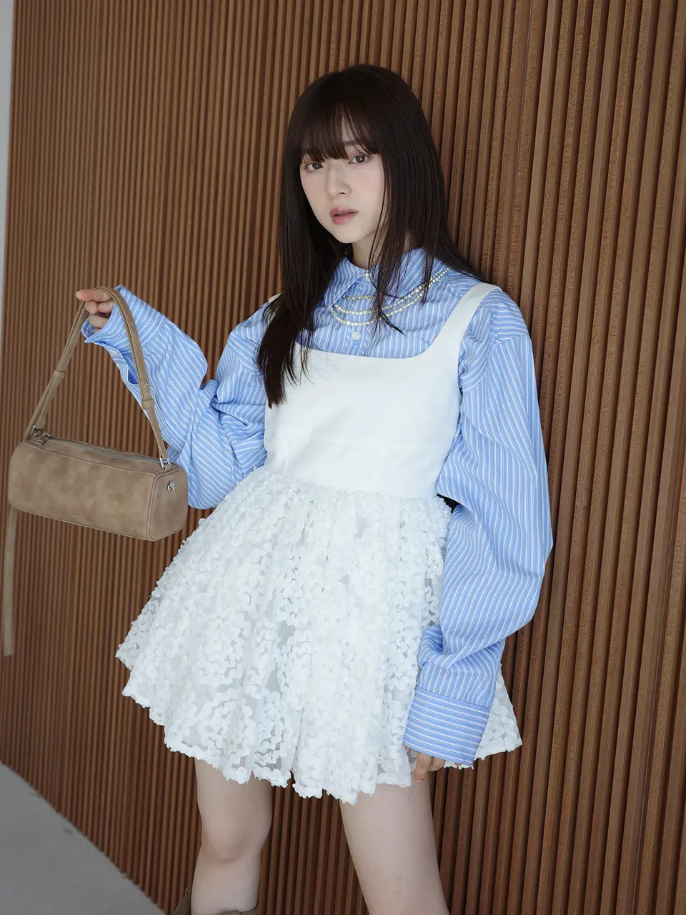 値下げ！eimy ペプラムトップス Marin checkペプラムトップス（ベアトップ/ビスチェ）｜eimy