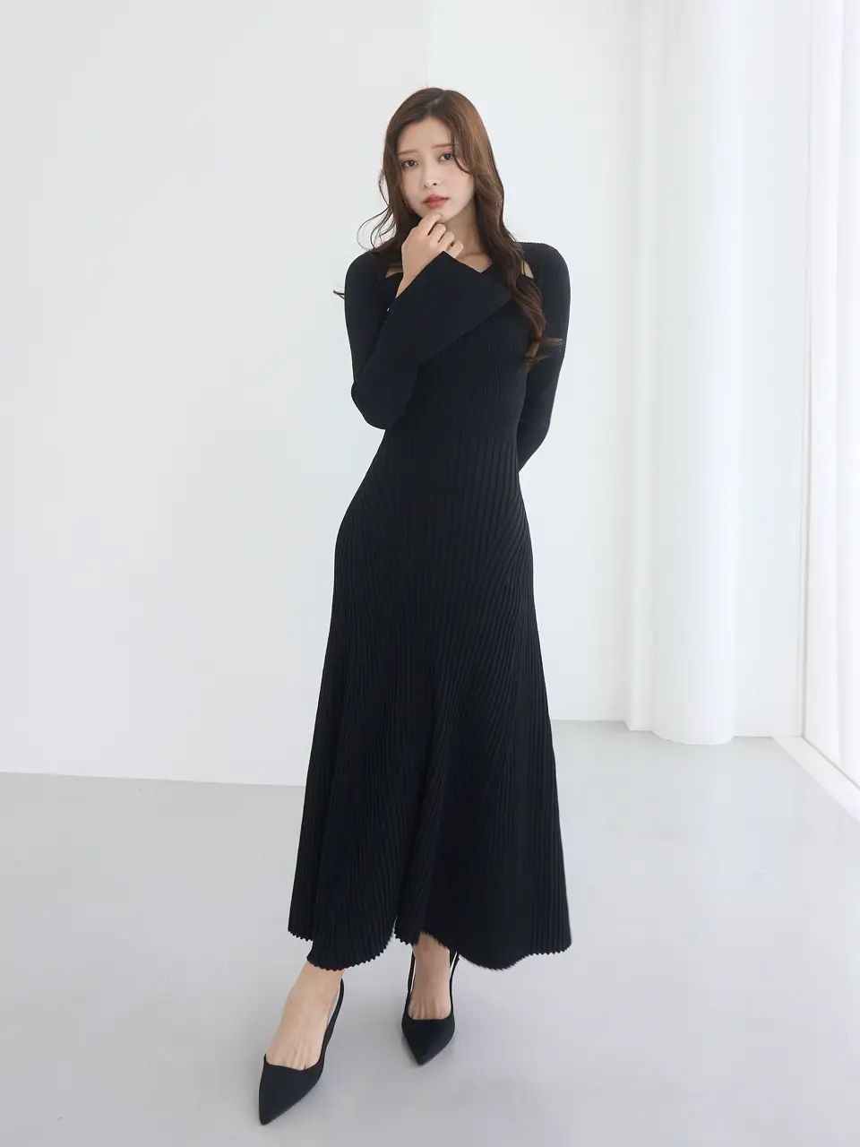 251006_RibKnitFlare-Dress