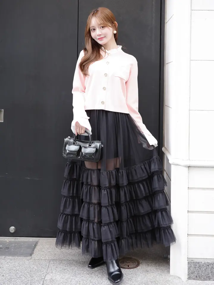 TULLE TIERED LAYERED SKIRT