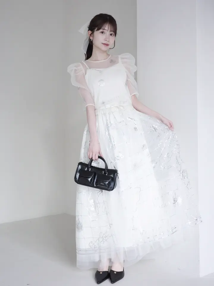 ふみぞう出品 MARINEモチーフシアーブラウス