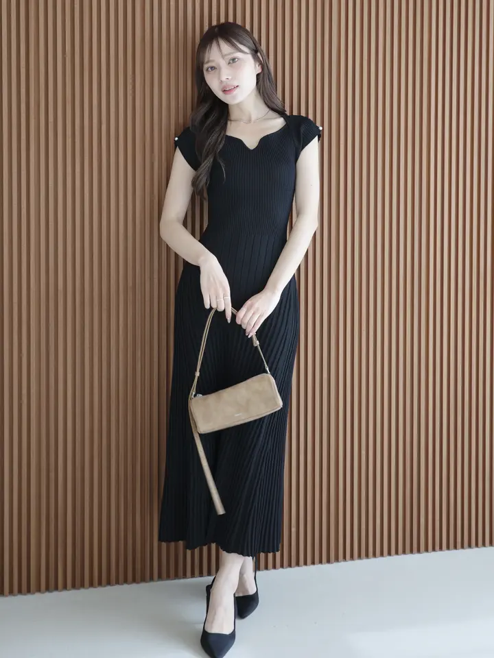 2026 SPRING collection Rib-Knit Flare Dress