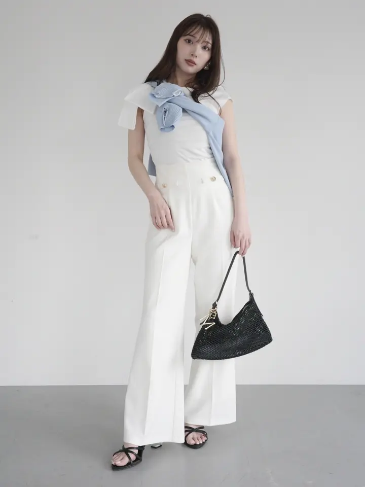 ASYMMETRY RIBBON TOPS