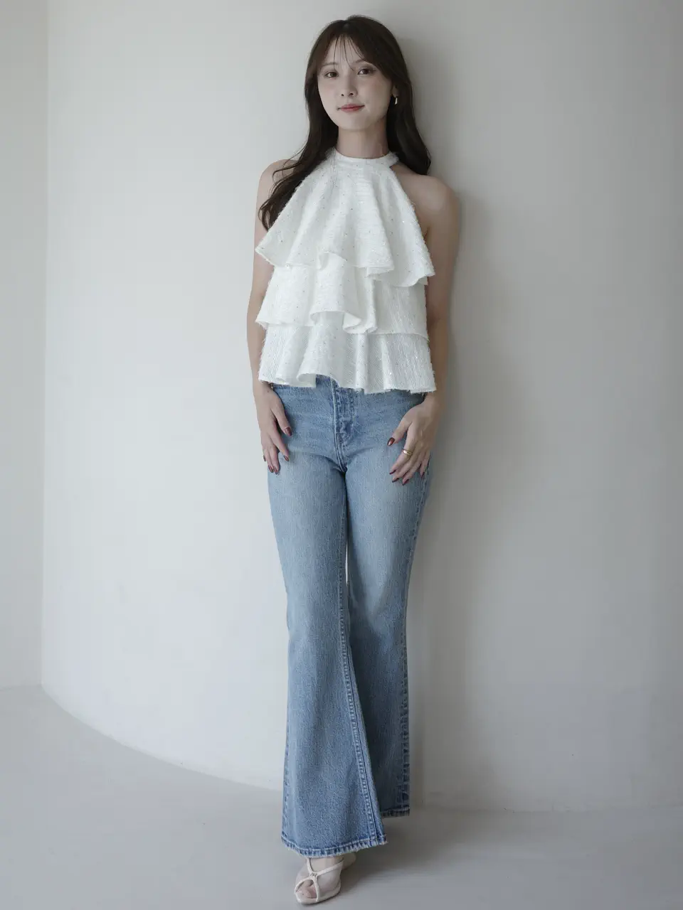 TWINKLE TWEED RUFFLE TOPS