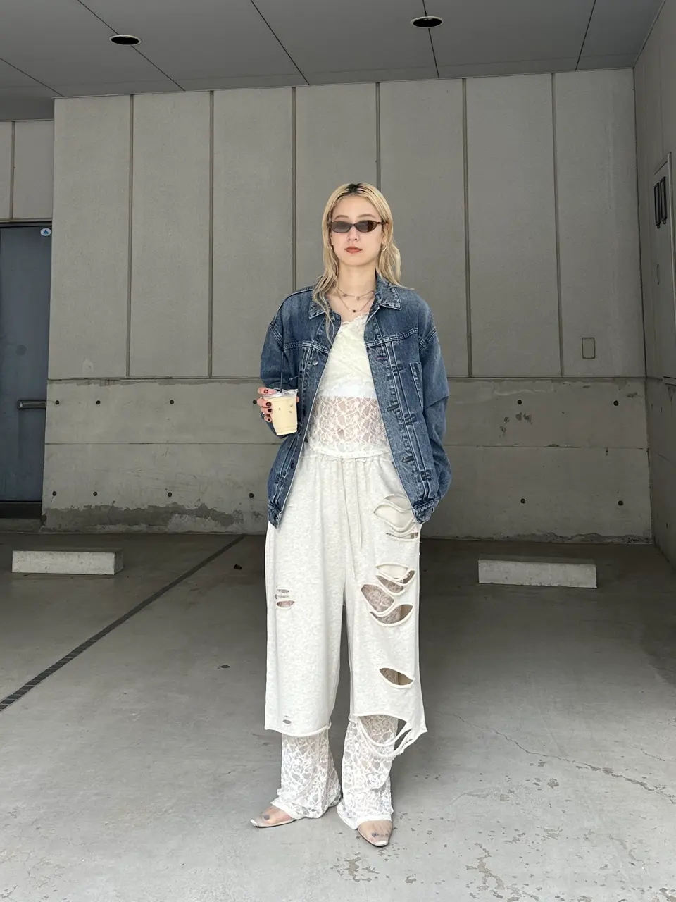LACE FLARE PANTS