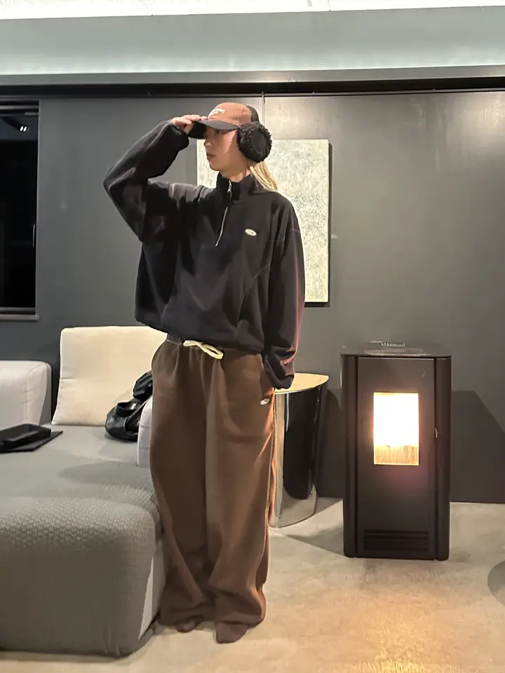 DISCUS FRENCHTERRY HALF ZIP PULLOVER