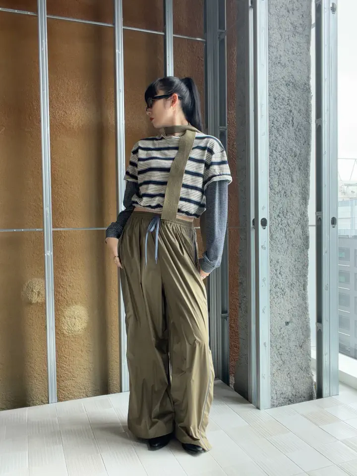 LAYERED BORDER LS TEE