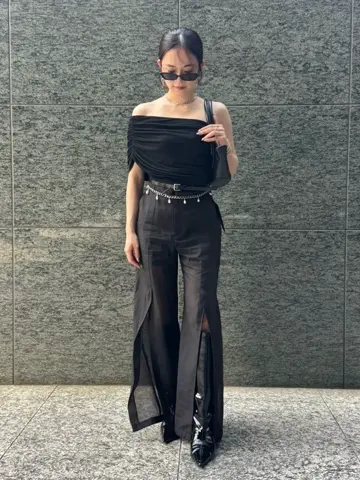 CHAIN BELT PATENT with PEARL – JOSEMOON