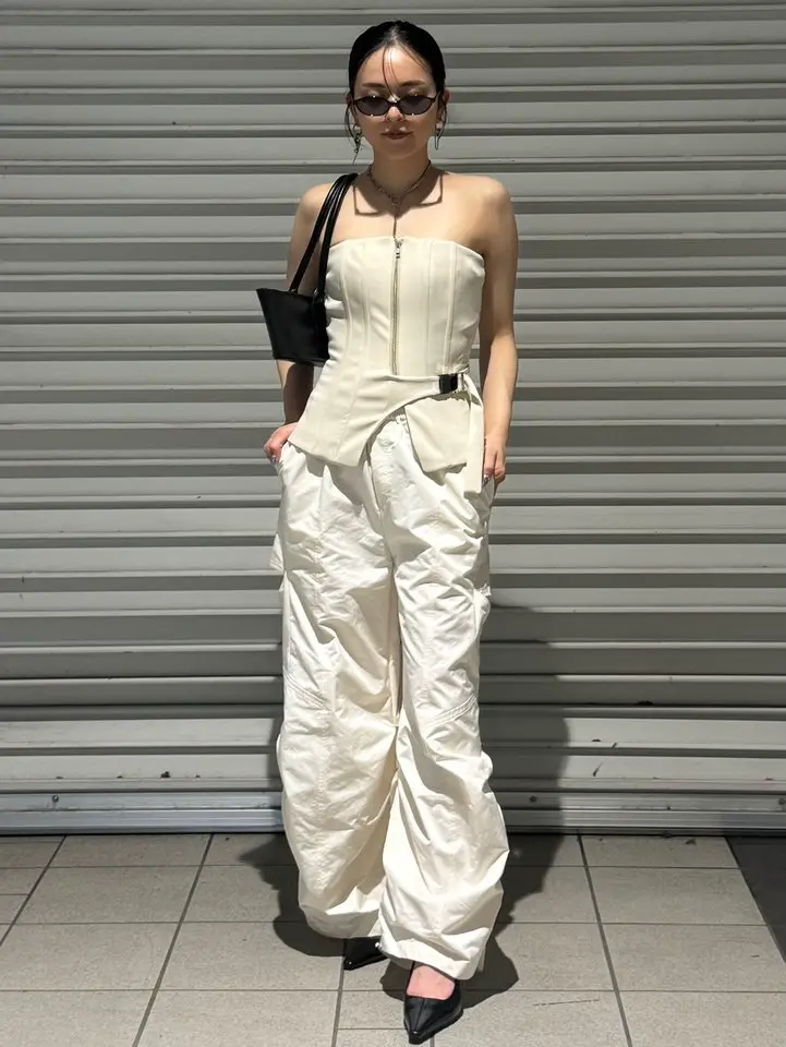 SIDE TUCK TAFFETA PANTS – JOSEMOON