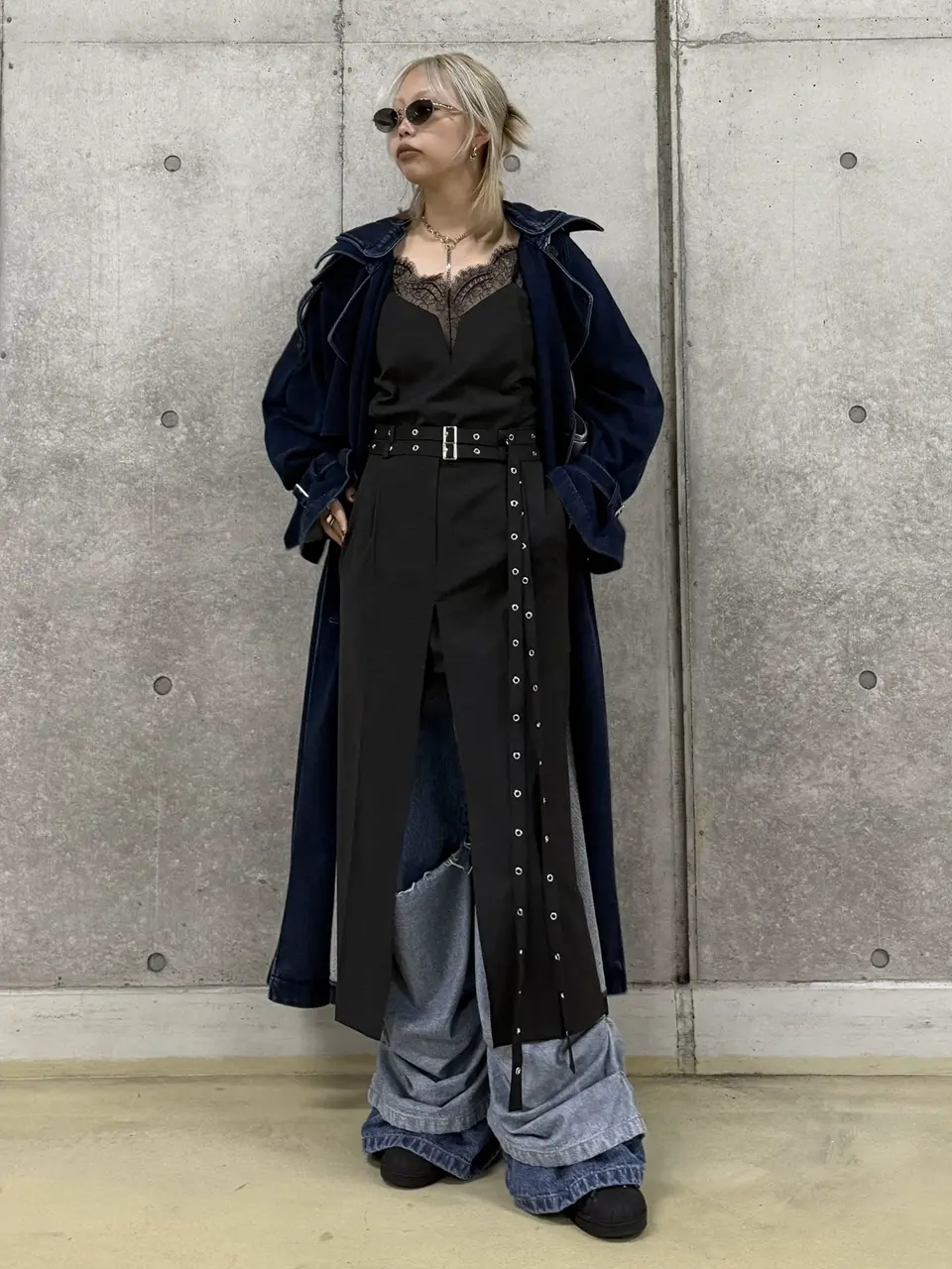 LACE TRIM WOOL DRESS – JOSEMOON